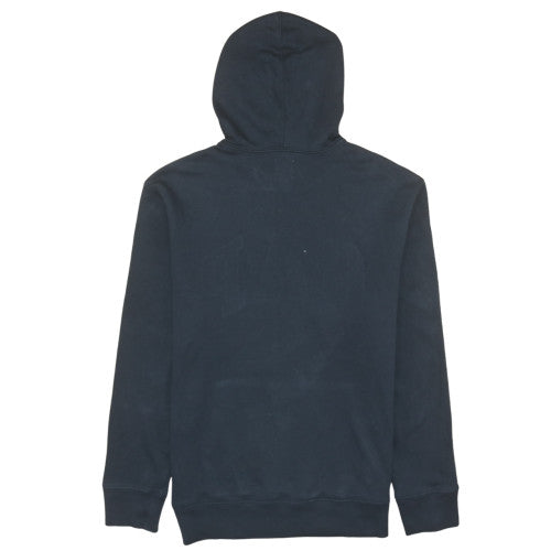 GAP Men's Black Pullover Hoodie Medium Fleece Logo Sweatshirt