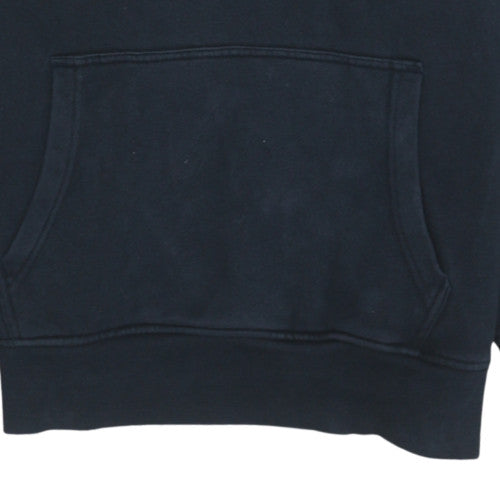 Timberland Men's Blue Pullover Hoodie Medium Regular Fit Graphic Print