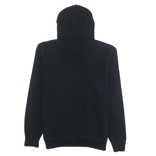 Hugo Boss Mens Black Pullover Hoodie Small Logo Fleece Sweatshirt