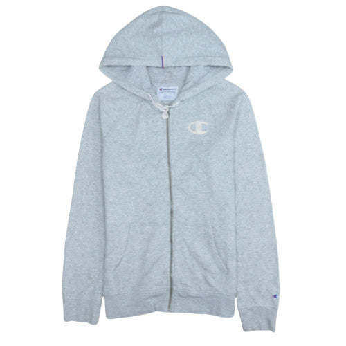 Champion Men's Grey Full Zip Hoodie Size M Classic Sportswear