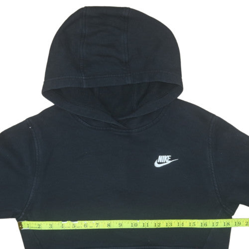 Nike Boys Black Pullover Hoodie L 147-158cm Fleece Sweatshirt