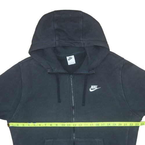 Nike Men's Black Full Zip Hoodie L Cotton Blend Sportswear