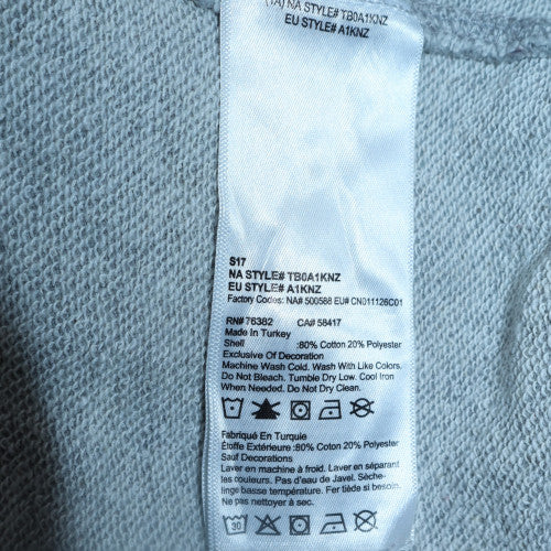 Timberland Men's Grey Crew Neck Cotton Blend Sweatshirt Size M