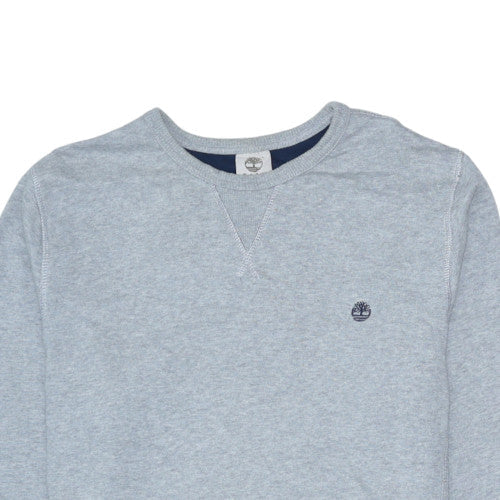 Timberland Men's Grey Crew Neck Cotton Blend Sweatshirt Size M
