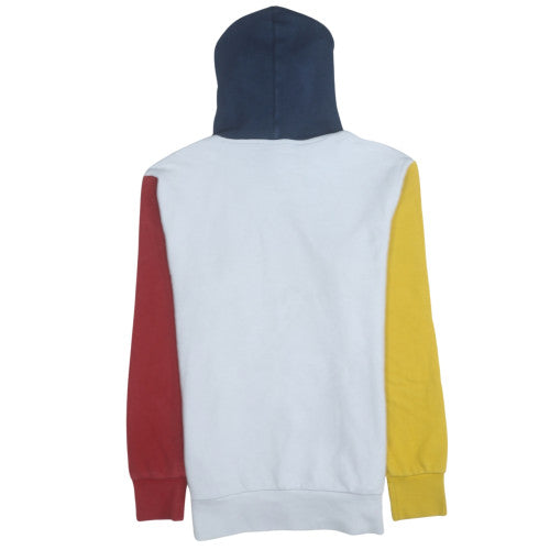 Champion Men's Multicoloured Pullover Hoodie Large Logo Fleece Sweatshirt