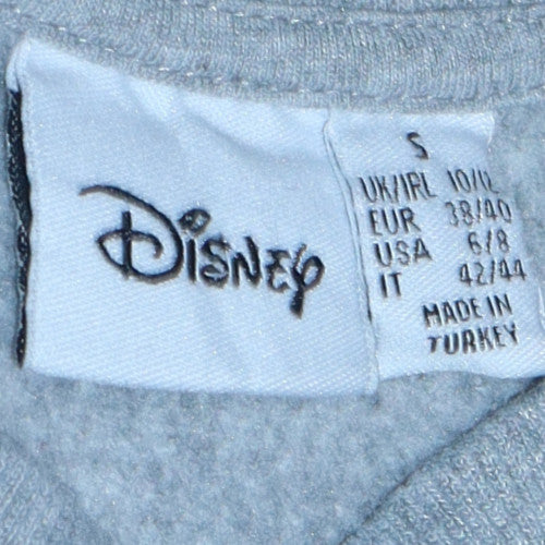 Disney Primark Women Grey Stitch Sweatshirt Size S Crew Neck Pullover