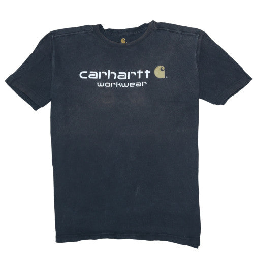 Carhartt Men's Black Relaxed Fit Workwear Logo T-Shirt L