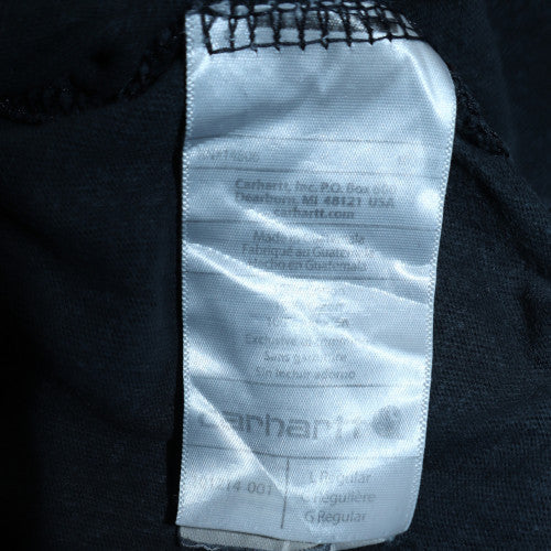 Carhartt Men's Black Relaxed Fit Workwear Logo T-Shirt L