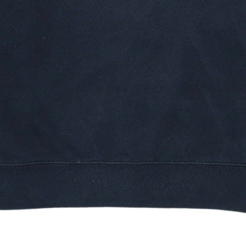 Nike Men's Black Pullover Sweatshirt M Crew Neck Fleece Logo
