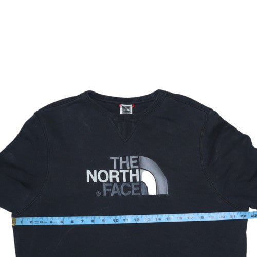 The North Face Men's Black Cotton Crew Neck Pullover Sweatshirt L