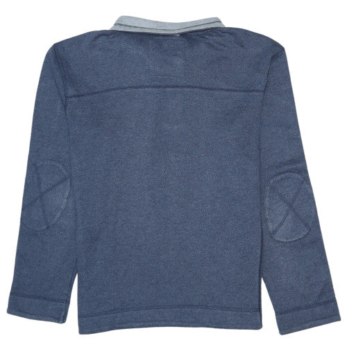 Weird Fish Men's Blue Collared 1/2 Zip Sweatshirt Size M