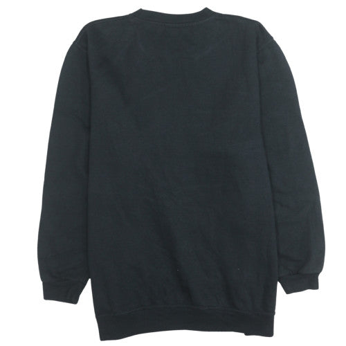 Netflix Sex Education Black Graphic Sweatshirt Women L Cotton Blend