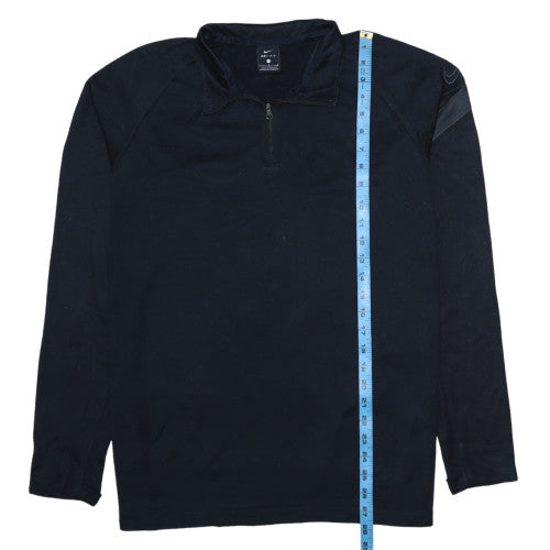 Nike Men's Black Dri-Fit Half Zip Athletic Sweatshirt Size L