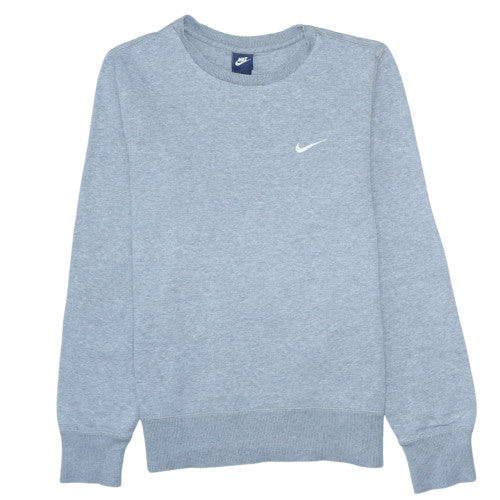 Nike Men's Grey Crew Neck Pullover Sweatshirt Size S