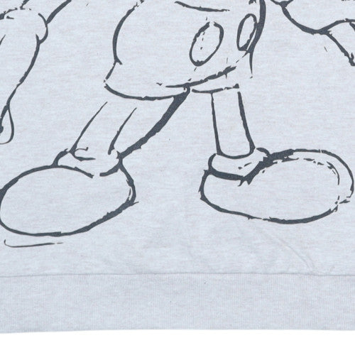 George Women Grey Mickey Mouse Pullover Sweatshirt L 16-18