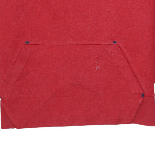 Nike Men's Red Crew Neck Fleece Sweatshirt Small Regular Fit