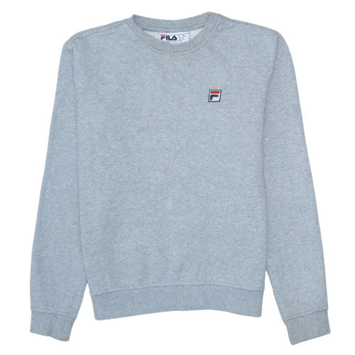 FILA Mens Grey Small Crew Neck Pullover Sweatshirt
