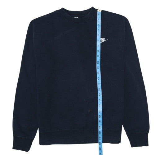 Nike Men's Black Medium Crew Neck Cotton Sweatshirt