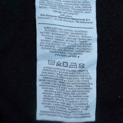 Nike Men's Black Medium Crew Neck Cotton Sweatshirt