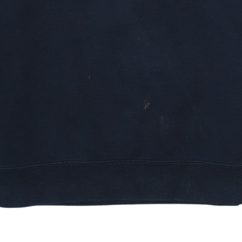 Nike Men's Black Medium Crew Neck Cotton Sweatshirt