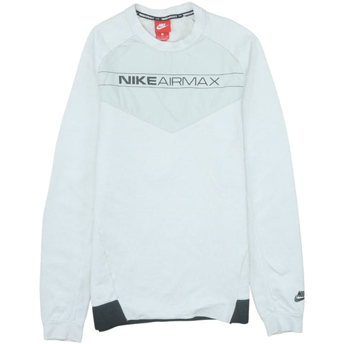 Nike Air Max Men's Grey Small Pullover Sweatshirt Crew Neck