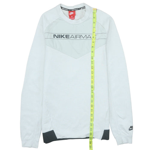 Nike Air Max Men's Grey Small Pullover Sweatshirt Crew Neck