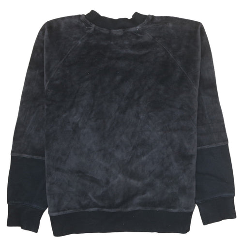 Champion Womens Black Medium Pullover Sweatshirt with Logo Trim