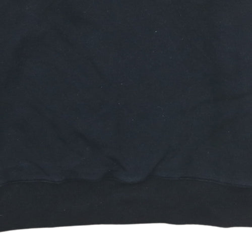 Champion Womens Black Medium Pullover Sweatshirt with Logo Trim