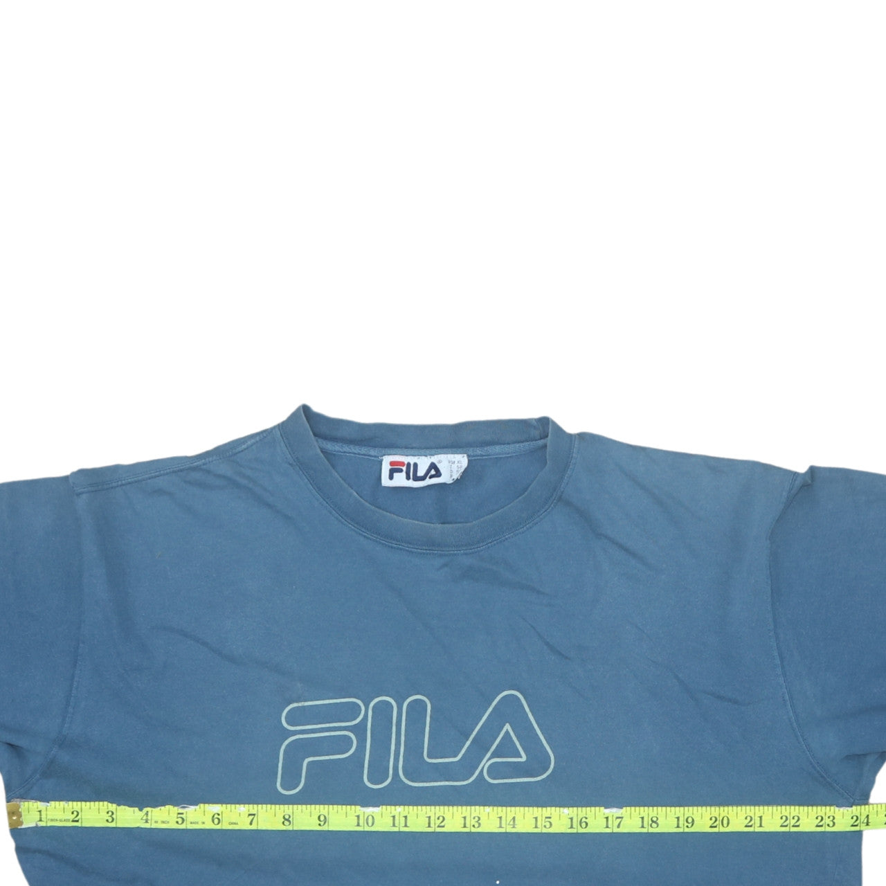 FILA Men’s Blue XL Retro Graphic Logo Short Sleeve Cotton T-Shirt