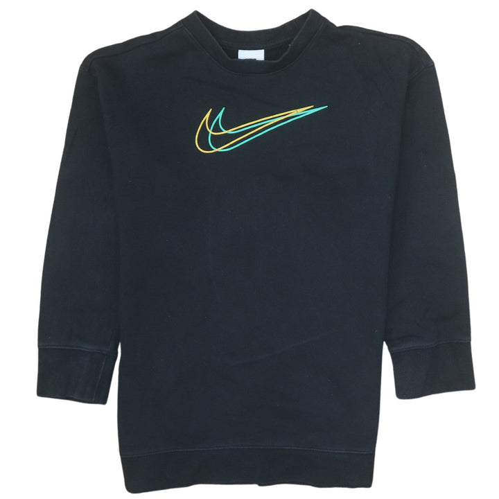 Nike Boys Black Pullover Sweatshirt M 11-12 Years Graphic Logo Crew Neck