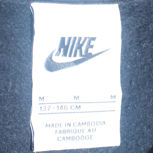 Nike Boys Black Pullover Sweatshirt M 11-12 Years Graphic Logo Crew Neck