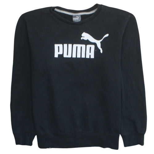 Puma Men's Black Pullover Sweatshirt Size S Crew Neck Fleece