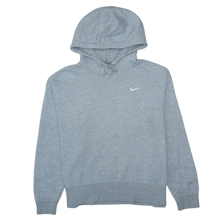 Nike Womens Grey Pullover Hoodie Sweatshirt M Cotton Blend