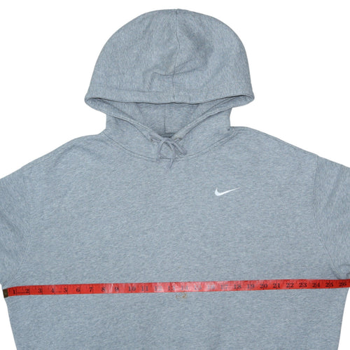 Nike Womens Grey Pullover Hoodie Sweatshirt M Cotton Blend