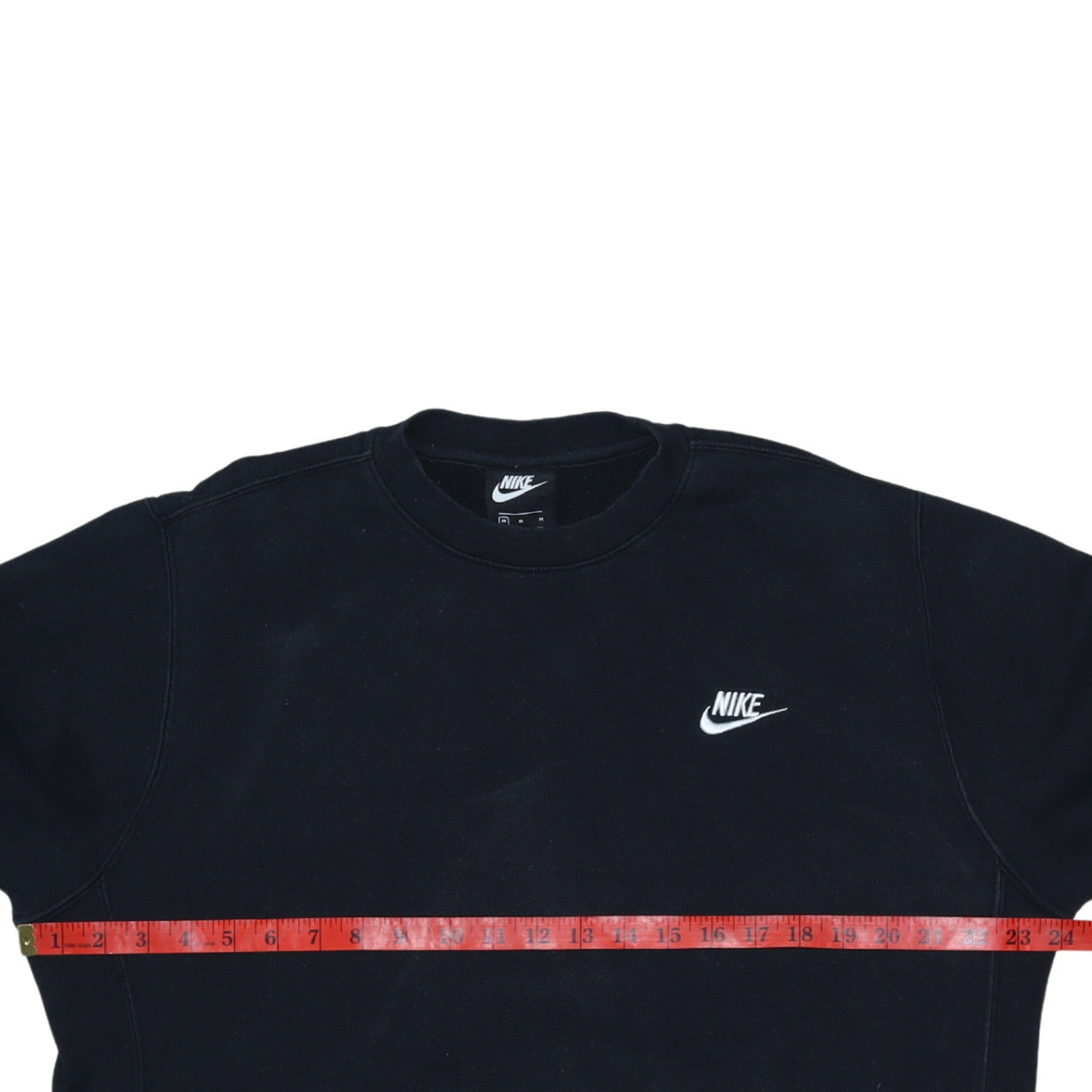 Nike Men Black Crew Neck Pullover Sweatshirt M Regular Fit