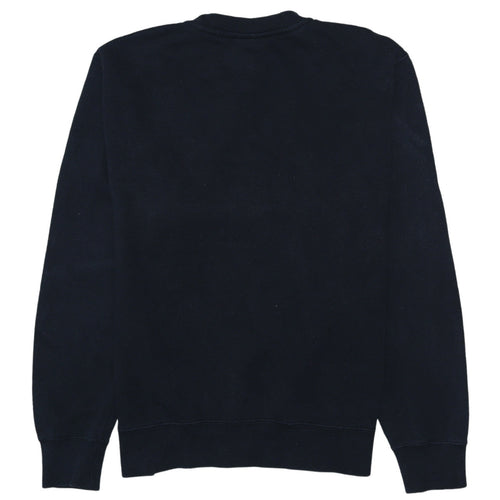 Nike Men Black Crew Neck Pullover Sweatshirt M Regular Fit