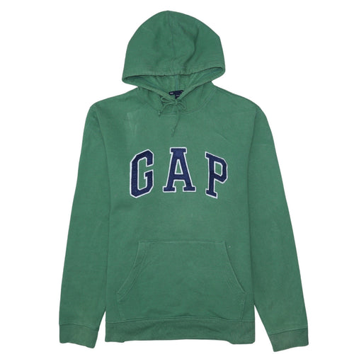 GAP Men's Green Pullover Logo Hoodie Size L Fleece Sweatshirt