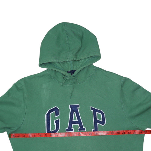 GAP Men's Green Pullover Logo Hoodie Size L Fleece Sweatshirt