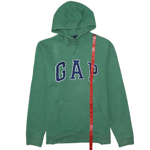 GAP Men's Green Pullover Logo Hoodie Size L Fleece Sweatshirt