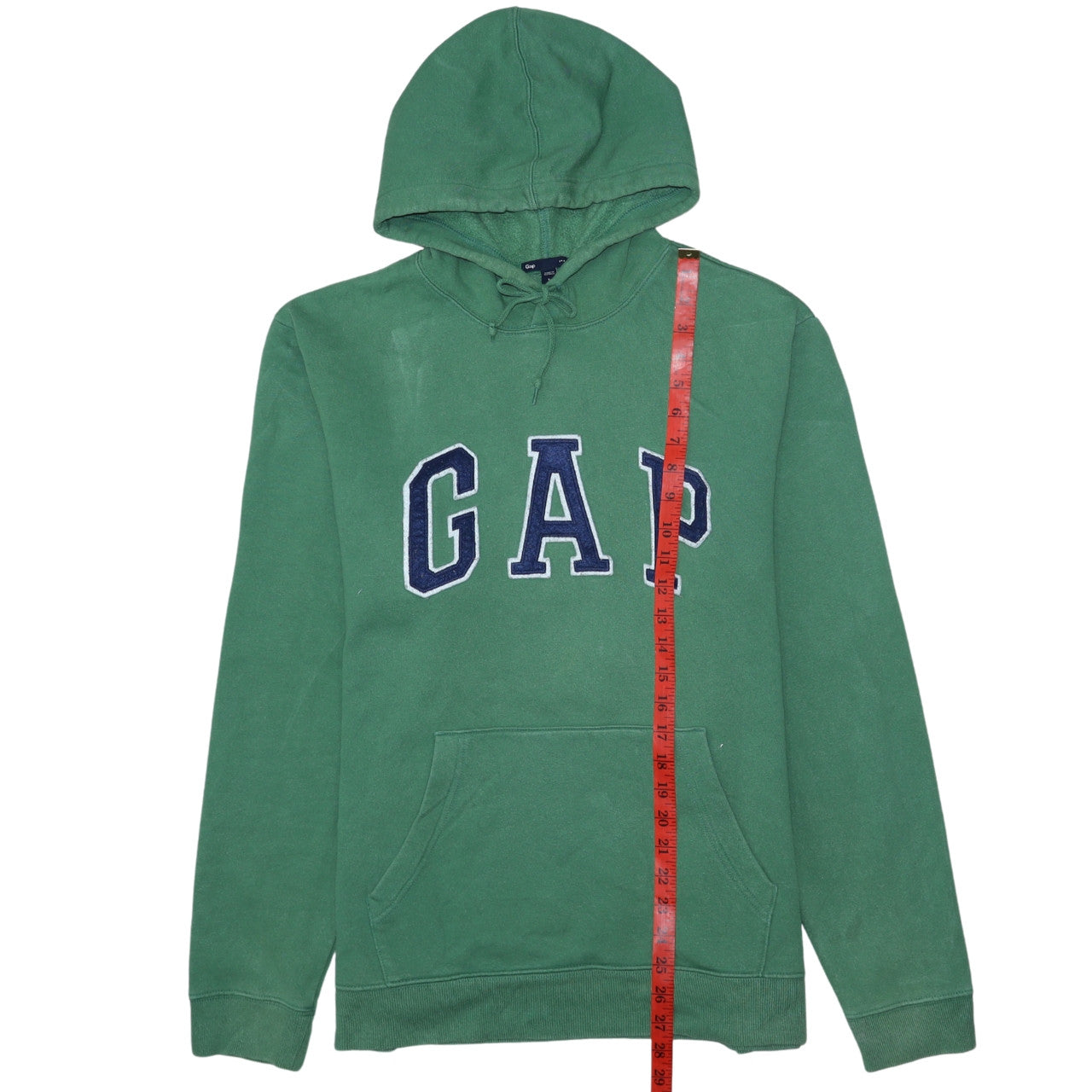 GAP Men's Green Pullover Logo Hoodie Size L Fleece Sweatshirt