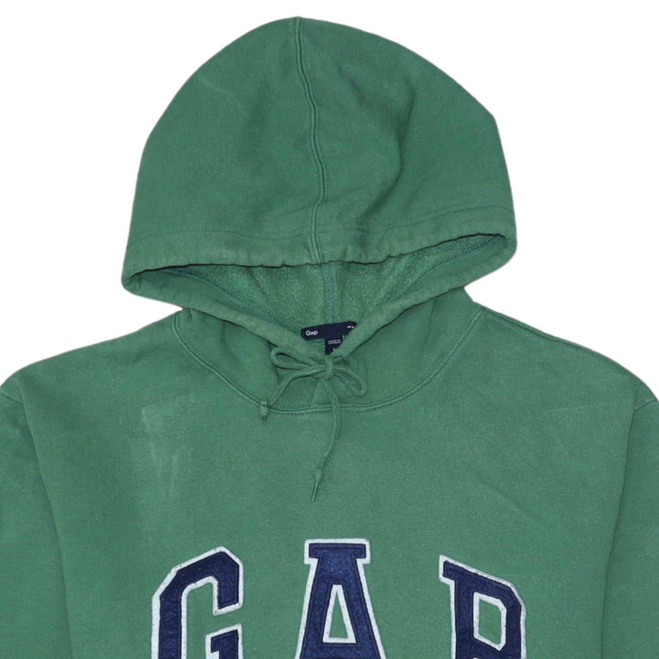GAP Men's Green Pullover Logo Hoodie Size L Fleece Sweatshirt