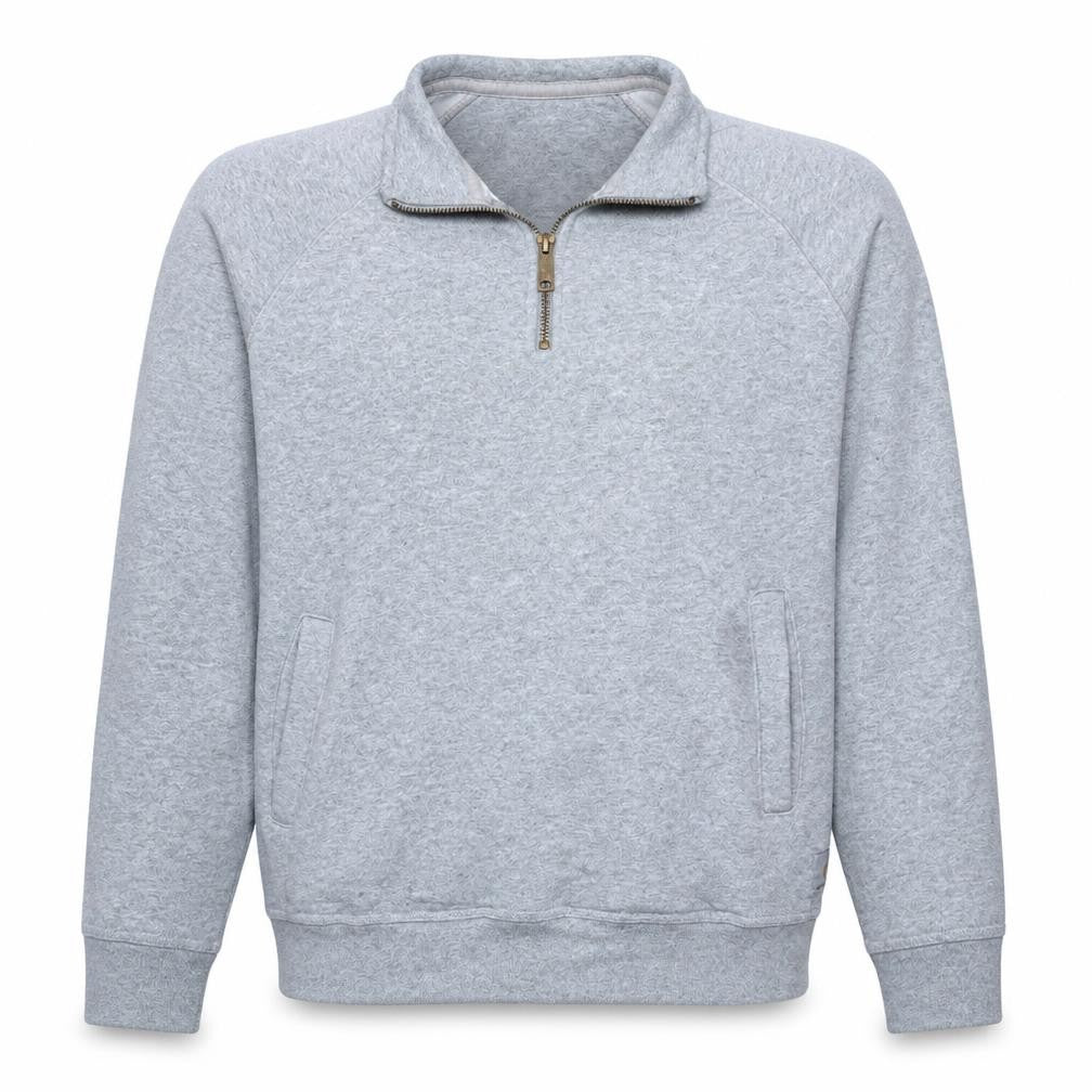 Carhartt Men's Grey 1/4 Zip Fleece Sweatshirt Size S Relaxed Fit