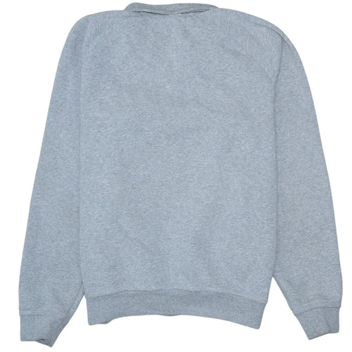 Carhartt Men's Grey 1/4 Zip Fleece Sweatshirt Size S Relaxed Fit