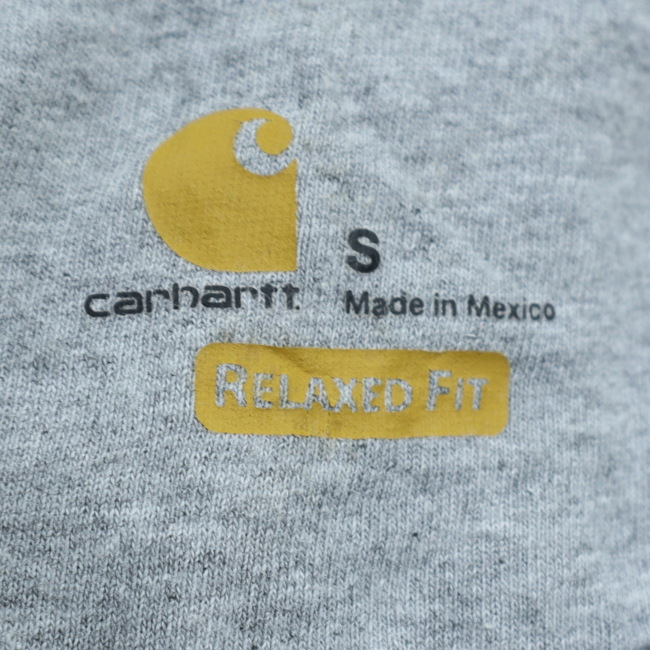 Carhartt Men's Grey 1/4 Zip Fleece Sweatshirt Size S Relaxed Fit