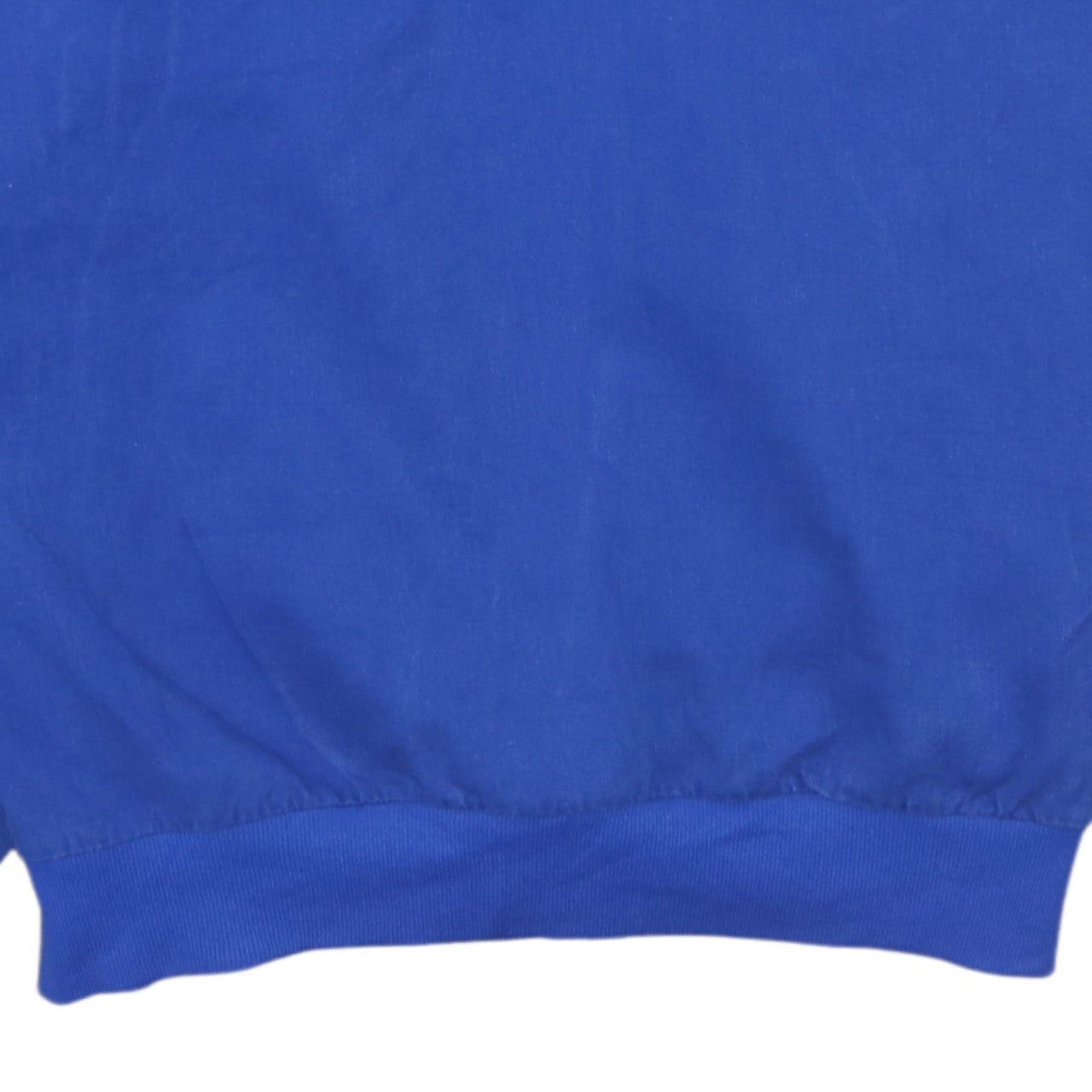 Adidas Womens Blue Henley Pullover Sweatshirt Size 14 Classic Cotton Logo