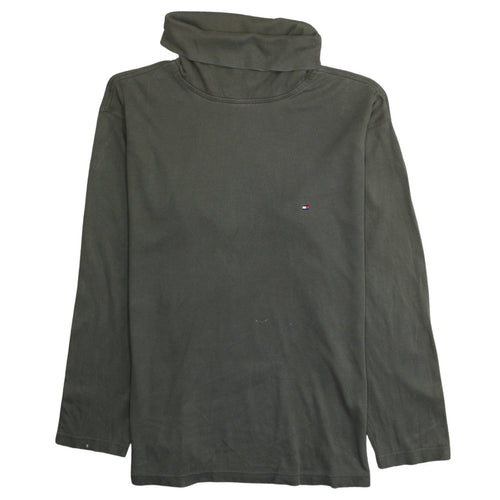 Tommy Hilfiger Men's Green L Pullover Cotton Sweatshirt