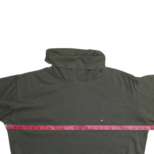 Tommy Hilfiger Men's Green L Pullover Cotton Sweatshirt