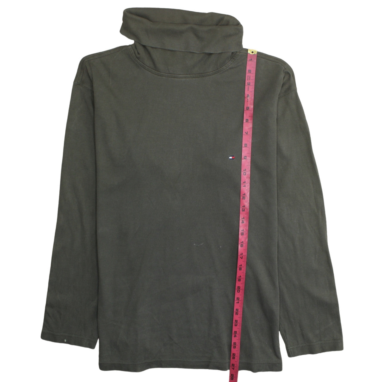 Tommy Hilfiger Men's Green L Pullover Cotton Sweatshirt