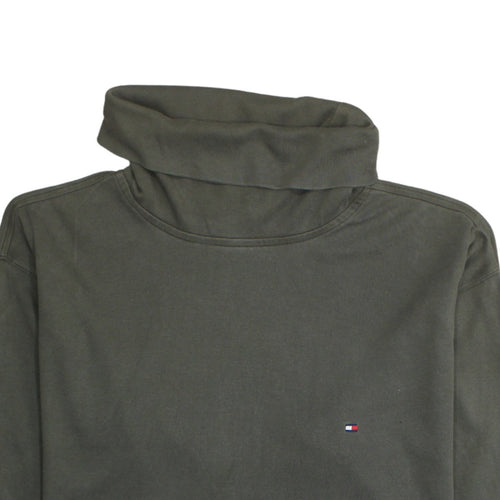 Tommy Hilfiger Men's Green L Pullover Cotton Sweatshirt