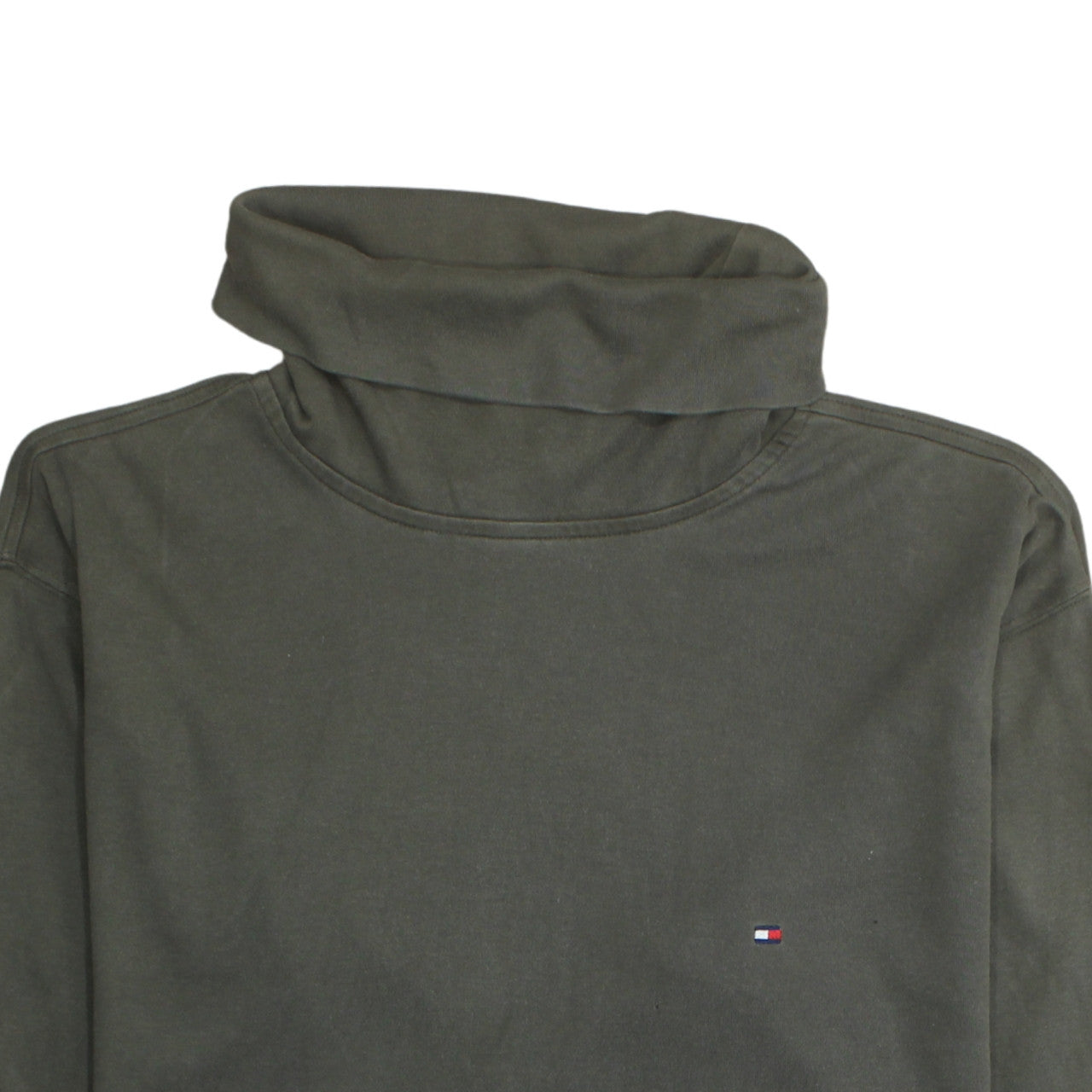 Tommy Hilfiger Men's Green L Pullover Cotton Sweatshirt